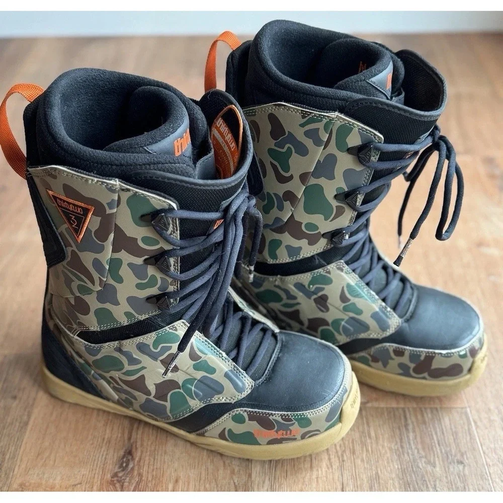 ThirtyTwo Lashed Men's Snowboard Boots Sz 11.5 Camouflage Winter Sports *Read